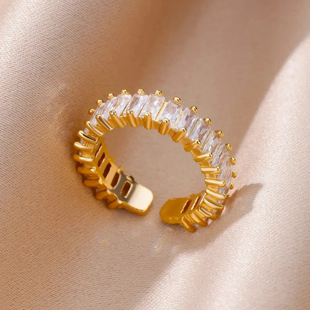 Lina Tapered Crystal Ring