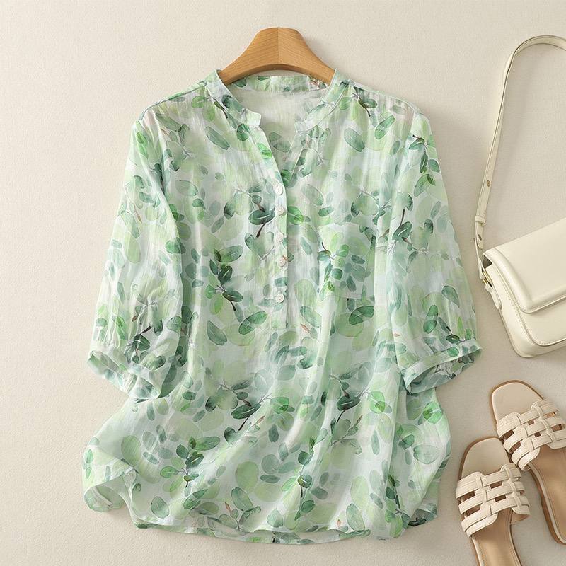 Flora Cotton Gauze Blouse