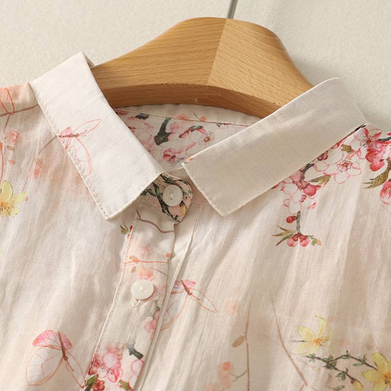 Flora Cotton Gauze Blouse