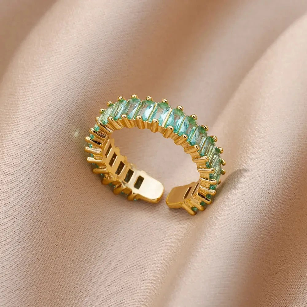 Lina Tapered Crystal Ring