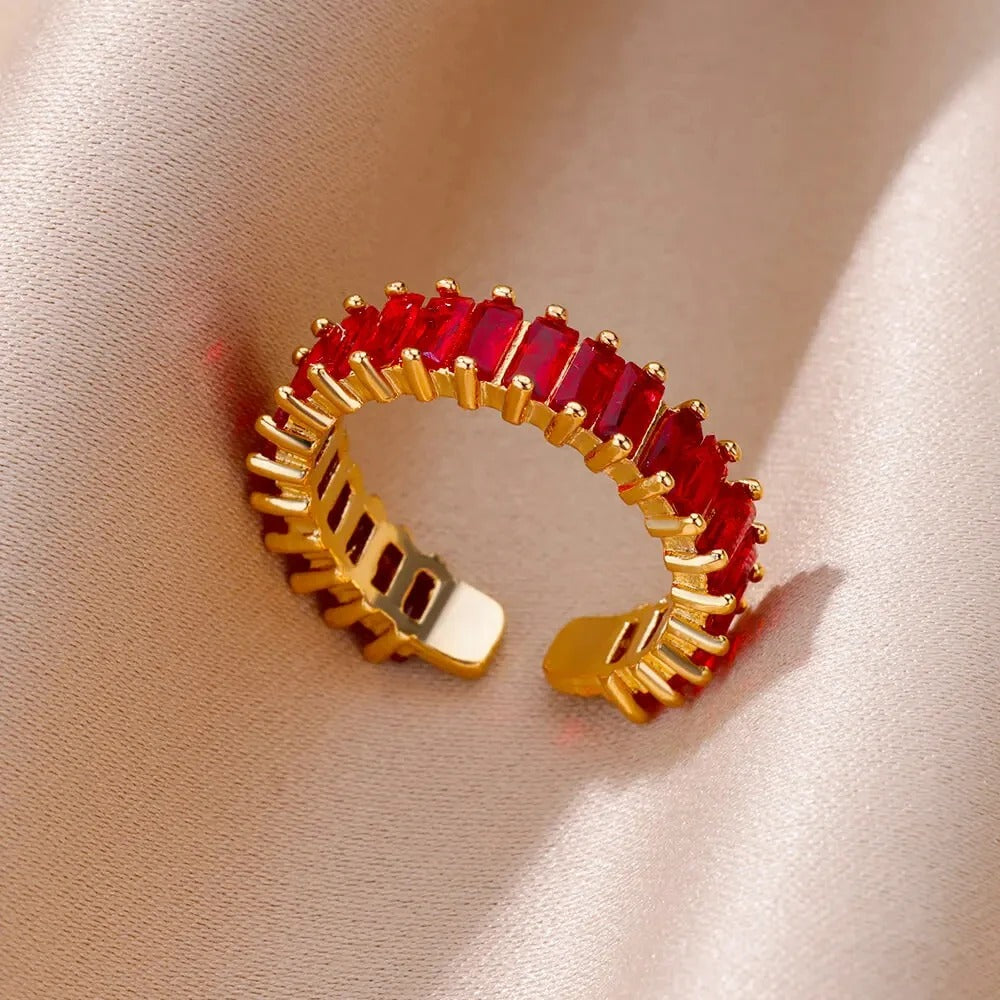 Lina Tapered Crystal Ring