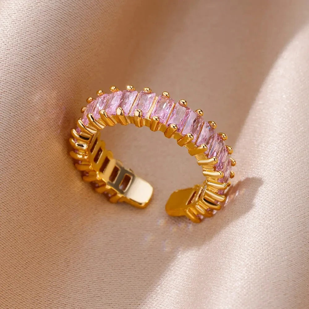 Lina Tapered Crystal Ring