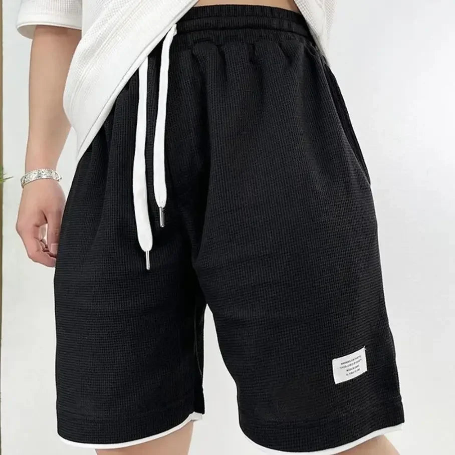 Porto Waffle Knit Cotton Shorts