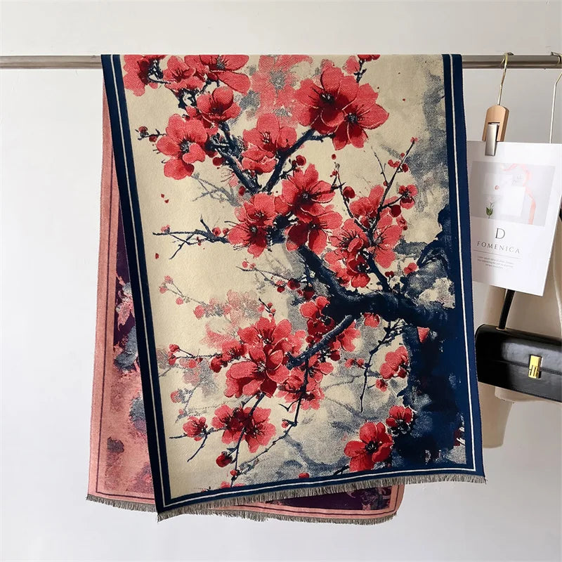 Aurora Blossom Cashmere Scarf