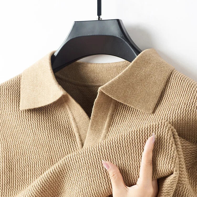 Astor Cashmere Polo Sweater