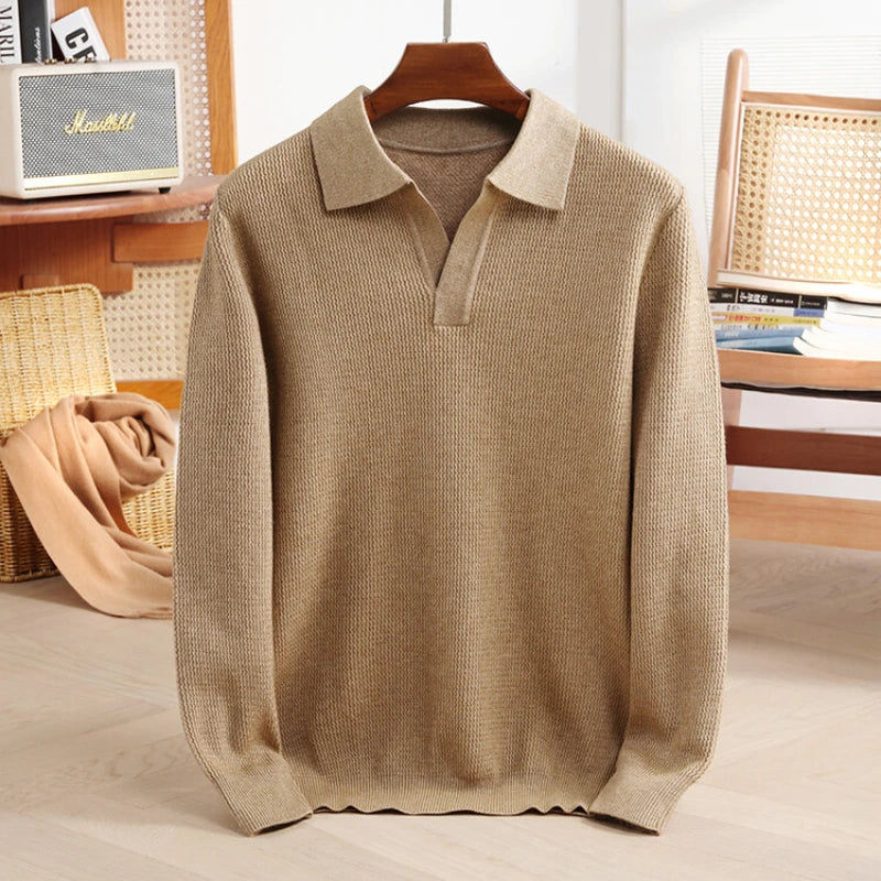Astor Cashmere Polo Sweater