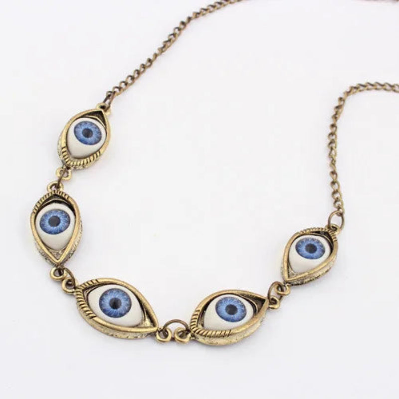 Orla Linked Eye Charm Necklace