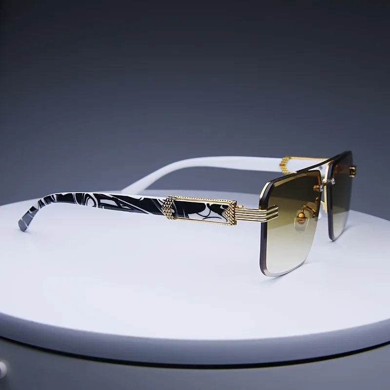 Nova Geometric Rimless Sunglasses
