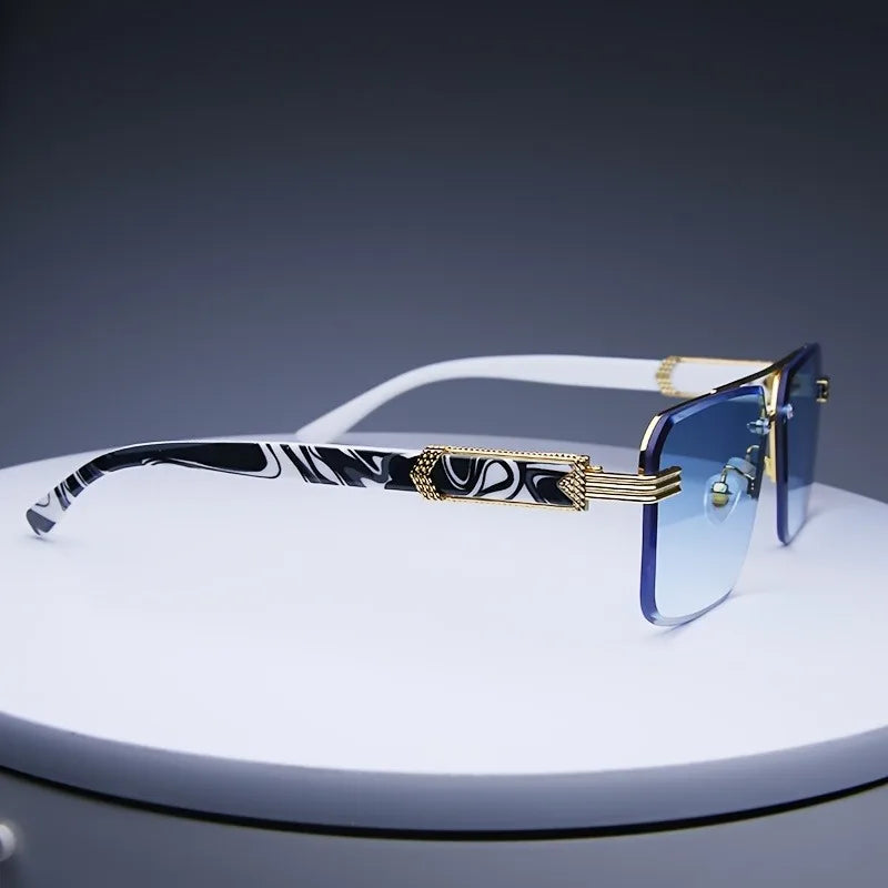 Nova Geometric Rimless Sunglasses