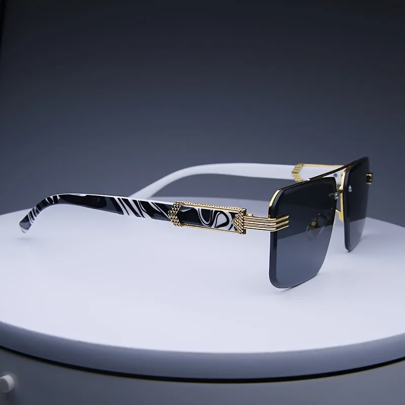 Nova Geometric Rimless Sunglasses