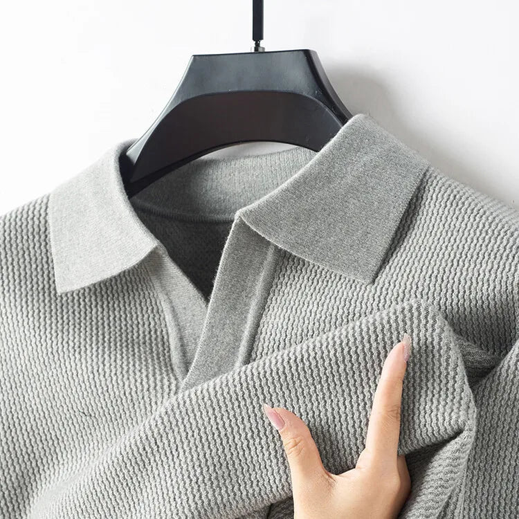 Astor Cashmere Polo Sweater
