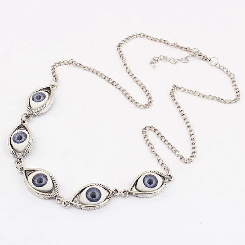 Orla Linked Eye Charm Necklace
