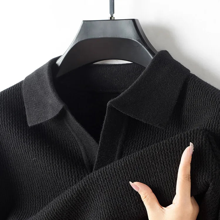 Astor Cashmere Polo Sweater