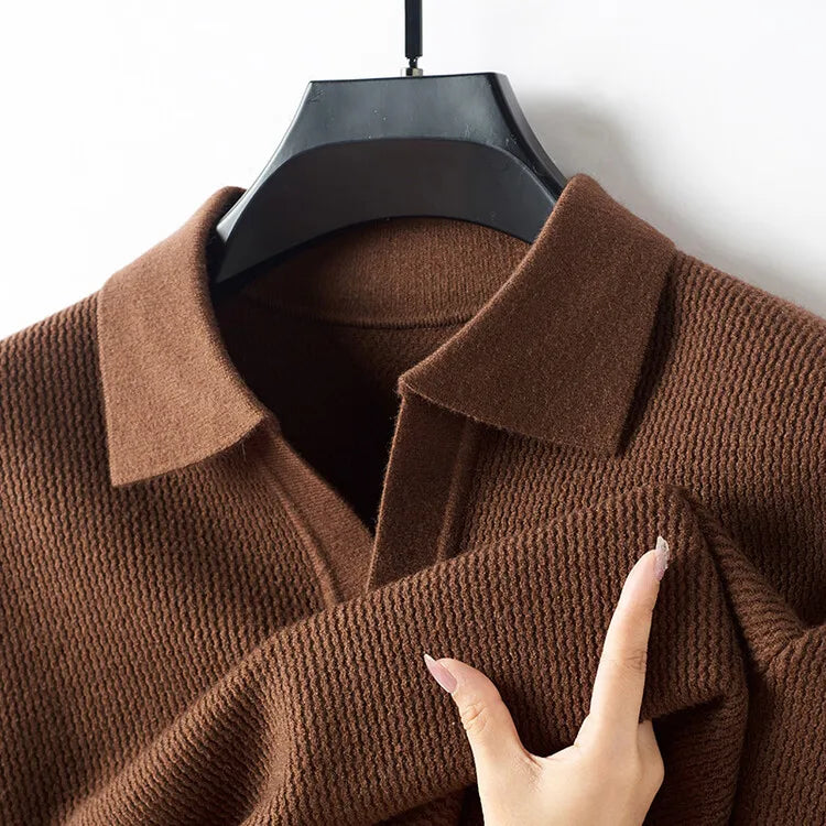 Astor Cashmere Polo Sweater