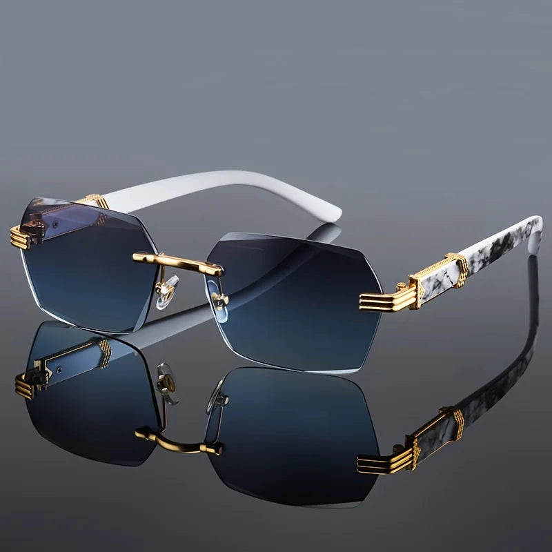 Nova Geometric Rimless Sunglasses