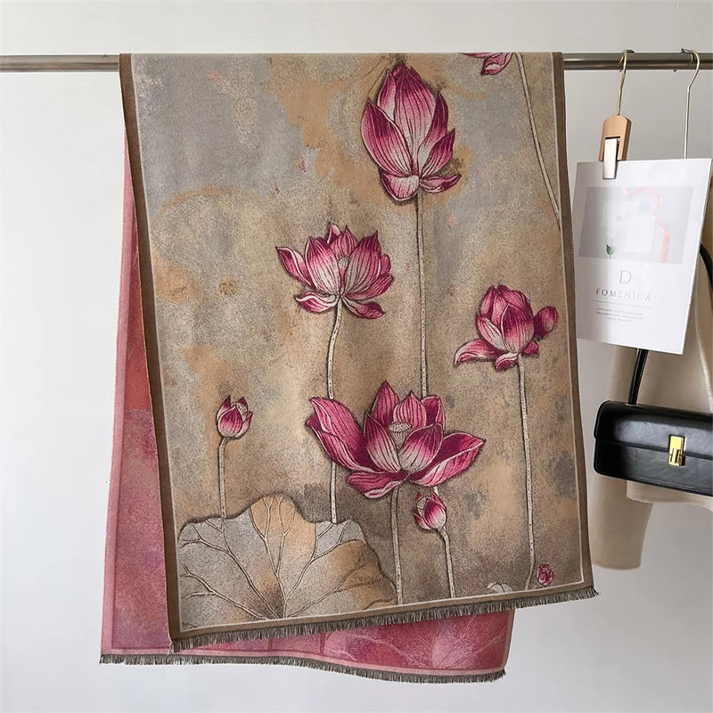 Aurora Blossom Cashmere Scarf