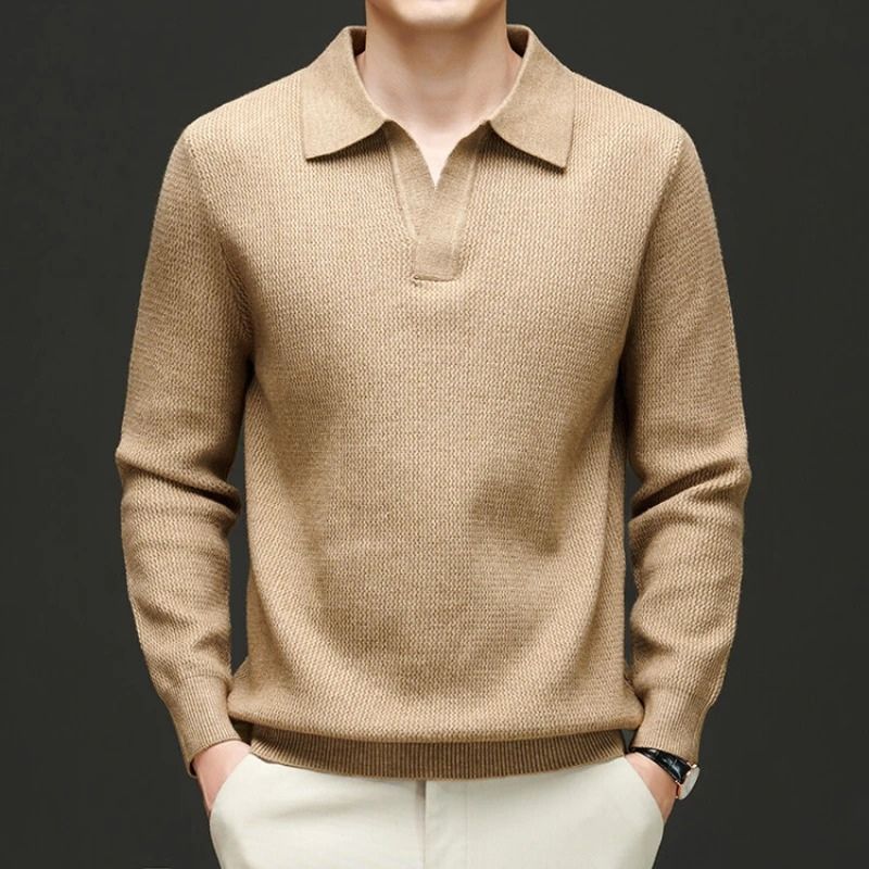 Astor Cashmere Polo Sweater
