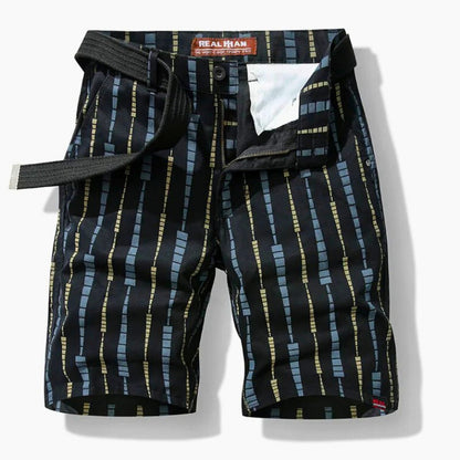 Unique Stripe Cotton Shorts