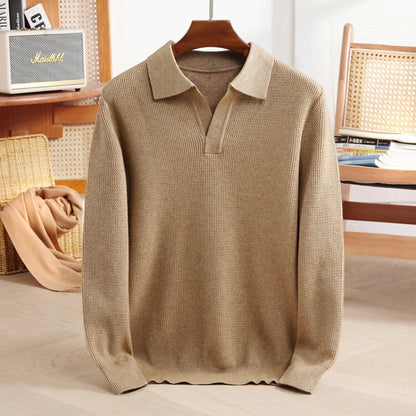 Astor Cashmere Polo Sweater