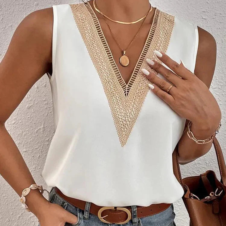 Cleo Lace V-Neck Shirt