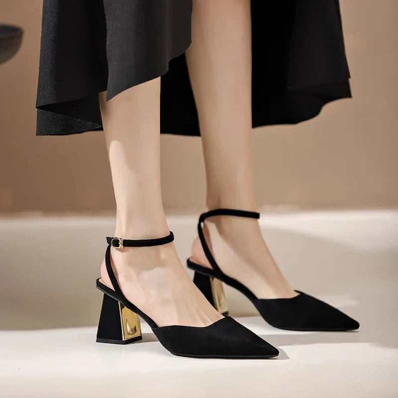 Amara Block Clara Sculpted Block Heels – Amara Blake