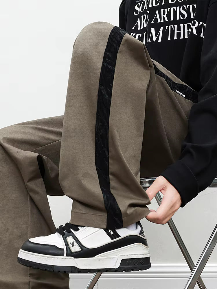 Wide-Leg Street Pants