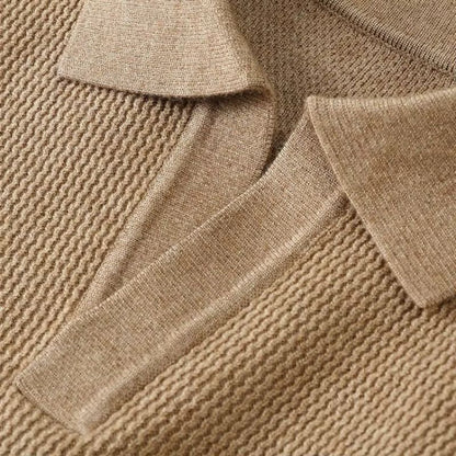 Astor Cashmere Polo Sweater