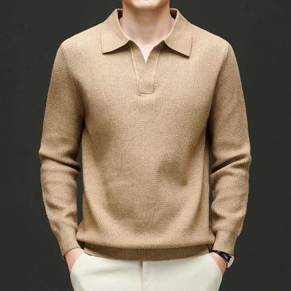 Astor Cashmere Polo Sweater